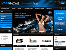 Tablet Screenshot of kaps-racing.com